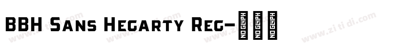 BBH Sans Hegarty Reg字体转换